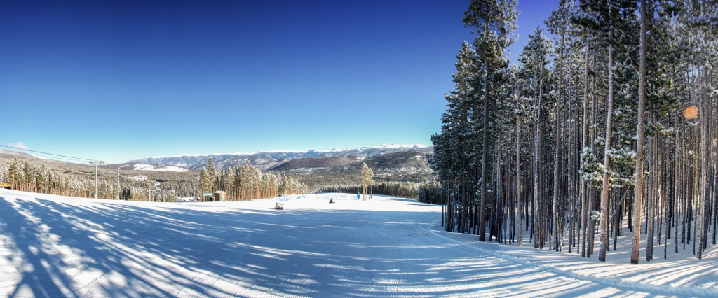 Trygves Run and Peak 8 Breckenridge from the top of Rip's Ride chair lift