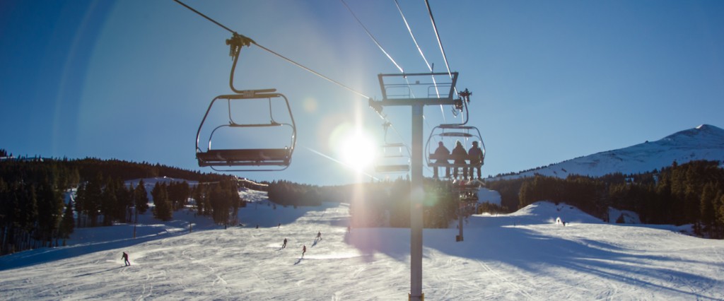 The end of another great day on Peak 8, Breckenridge, CO 