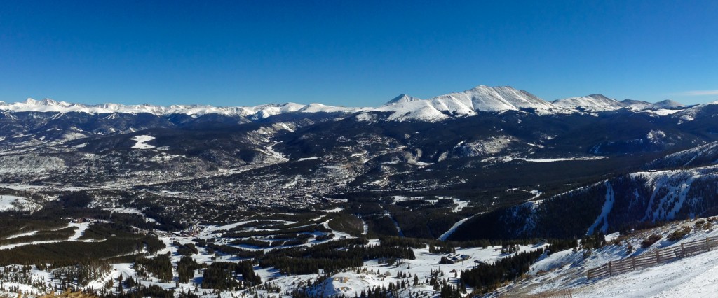 The view from the top of the T-bar, Peak 8, Breckenridge, CO 