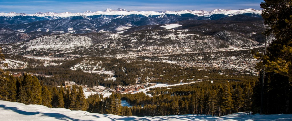 View to the base of Peak 8 Breckenridge from Crescendo