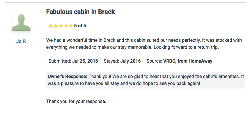 The Cabin Breckenridge guest review