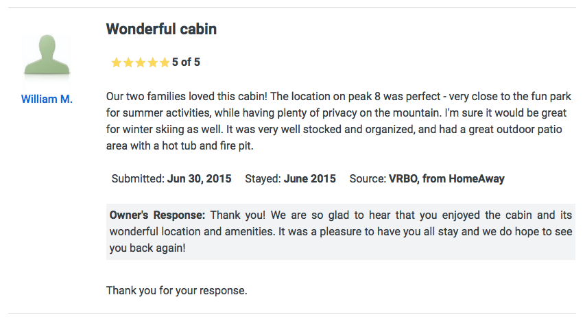 The Cabin Breckenridge guest review